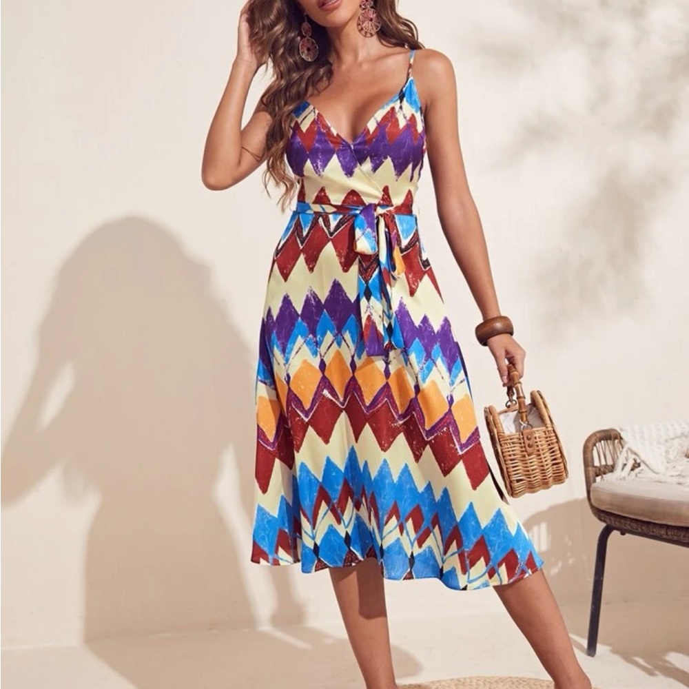 Boho chevron dress